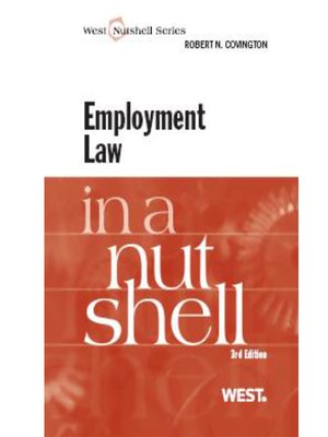 cover image of Covington's Employment Law in a Nutshell, 3d